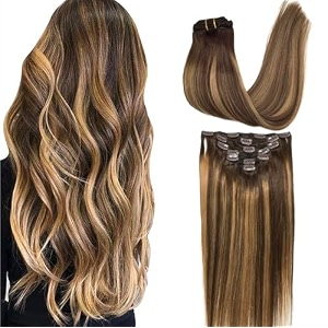 GOO GOO Clip in Hair Extensions Real