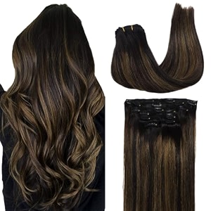 GOO GOO Clip in Hair Extensions Real