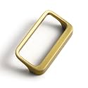 Goo-Ki Brushed Gold Cabinet Pulls with Hole Center 2.5''(64MM),Modern Zinc Alloy Finger Pulls for Drawer,Wardrobe,Cupboard,6 Pack