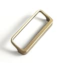 Goo-Ki Champagne Bronze Cabinet pulls with 3''(76mm) Hole Center,Modern Zinc Alloy Finger Pulls for Drawer,Wardrobe,Cupboard,6 Pack