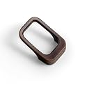 Goo-Ki Oil Rubbered Bronze Cabinet pulls with 0.6''(16mm) Hole Center,Modern Zinc Alloy Finger Pulls for Drawer,Wardrobe,Cupboard,6 Pack