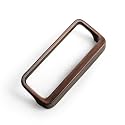Goo-Ki Oil Rubbered Bronze Cabinet pulls with 3''(76mm) Hole Center,Modern Zinc Alloy Finger Pulls for Drawer,Wardrobe,Cupboard,6 Pack