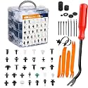 GOOACC Car Push Retainer Clips &amp; Auto Fasteners Assortment Popular Sizes Nylon Bumper Fender Rivets, 1115Pcs Clips+ Remover