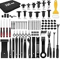 GOOACC 330Pcs Trim Removal Tool, Auto Push Pin Bumper Retainer Clip Set Fastener Terminal Remover Tool Adhesive Cable Clips Kit Car Panel Radio Removal Auto Clip Pliers, Black
