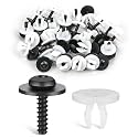 GOOACC 60Pcs Fender Liner Bumper Cover Splash Shield Hex Head Screw with Nylon U Nuts Kit for Fastening Front on Mazda 2, 5, 6, CX-5, CX-7 &amp; CX-9 2014 – 2010