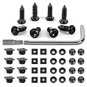 GOOACC 8 Sets Anti-Theft Stainless Steel License Plate Screw Kit