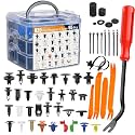 GOOACC Car Push Retainer Clips &amp; Auto Fasteners Assortment Popular Sizes Nylon Bumper Fender Rivets, 975Pcs Clips+ Remover