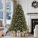 GOOBED 6FT Pre-Lit Classic Christmas Tree with 250 LEDs &amp; Remote