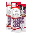 Good 'n' Tasty Triple Flavor Puree Mix-Ins Dog Food Topper Treats for All Dogs, 7 Count, Easy Single-Serve Portions, Added Protein with Duck, Beef and Rabbit, No Chicken Added (Pack of 2)