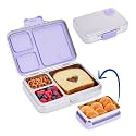 Good Bare Stainless Steel Leakproof Bento Lunch Box - Metal food containers with lids, for kids &amp; adults, Sandwich Friendly, Dishwasher Safe, Non-toxic, Bonus Removable Snack Container (Lavender Mist)