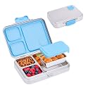 Good Bare Stainless Steel Leakproof Bento Lunch Box - Metal food containers with lids, for kids &amp; adults, Sandwich Friendly, Dishwasher Safe, Non-toxic, Bonus Removable Snack Container (Sky Blue)