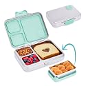 Good Bare Stainless Steel Leakproof Bento Lunch Box - Metal food containers with lids, for kids &amp; adults, Sandwich Friendly, Dishwasher Safe, Non-toxic, Bonus Removable Snack Container (Mint Green)