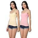 Good Connection Women39s Spaghetti Straps Plain Cotton