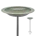 Good Directions Blue Verde Bird Bath on Garden Pole 13'