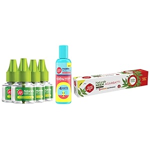 good knight 4 refills  neem mosquito repellent amp good knight 100 natural mosquito repellent fabric roll-on - 30ml 8-hour protect amp good knight naturals neem agarbatti pack of 120