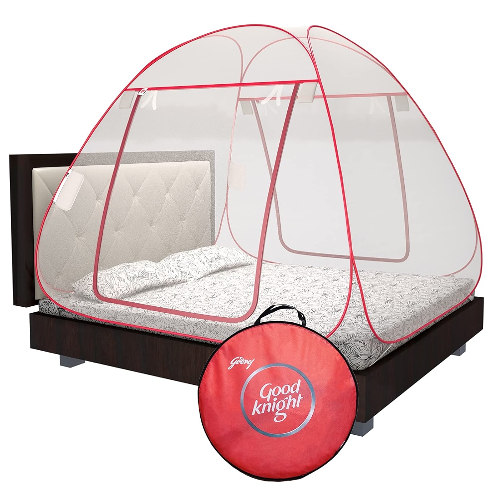 Knight Net Good Knight Polyester Mosquito Net For Double Bed, King-Size, Strong ...