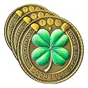 Good Luck Coin with Four Leaf Clover & Elephant – Motivational Lucky Charm for Prosperity and Success, Lottery Ticket Scratcher Tool (Pack of 3)