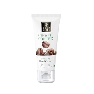 good vibes choco coffee nourishing hand cream 50 g deep moisturization skin softening lightweight non greasy quick absorbing formula for all skin types no parabens amp sulphates