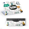 Galaxsia Good Vibes Only Top+Wrist Pad Vinyl Laptop Skin/Sticker/Cover for 13 to 13.3 Inches Laptops Laminated-Removable-HD Quality Compatible for Hp-Dell-Sony-Lenovo-Asus etc.(13x9.2 Inches)