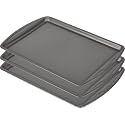 GoodCook Everyday Nonstick Carbon Steel 13” x 9” Baking Sheet Set,– Standard-Sized Carbon Steel Cooking Pans,Bakeware,Cookie Sheets for Baking,Oven Pan-Set,3 Count (Pack of 12)
