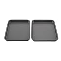 GoodCook Everyday Set of 2 Nonstick Steel 9" x 6.2" Toaster Oven Mini Baking Sheets,Gray,(Pack of 12)