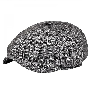 goodern goodern 1 pack men39s cotton flat cap ivy gatsby newsboy hat breathable hat beret cap cabbie caps for men women grey dark grey one size