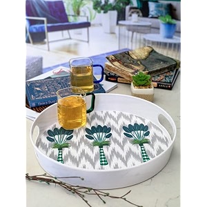 goodhomes melamine round serving tray mt-2360