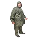 Goodluck 100% Waterproof Taping Raincoat/Rainsuit/Rainwear for Men, Sturdy, Reusable, Suited for Plus Size