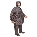 Goodluck 100% Waterproof Taping Raincoat/Rainsuit/Rainwear for Men, Sturdy, Reusable, Suited for Plus Size