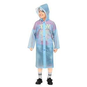Goodluck Kids Waterproof Knee-Length Raincoat for Boys