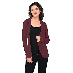 goodluck women39s rayon lapel collared shrug
