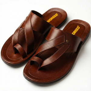 GOODREED Men Flats Sandal Brown 7