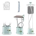 Goodscity Standing Iron Steamer For Clothes - 2000W Garment Steamer for Clothes - Double Pole With Adjustable Height, Iron Board, Steaming upto 35g/min, 1.7 ltr Water tank 1 yr Warranty