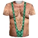 Goodstoworld Unisex 3D Fake Abs T Shirts Shredded Chest Printed Short Sleeve Costume Novelty Tees Shirt
