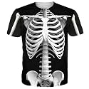Goodstoworld Unisex 3D Fake Abs T Shirts Shredded Chest Printed Short Sleeve Costume Novelty Tees Shirt