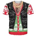 Goodstoworld Unisex 3D Fake Abs T Shirts Shredded Chest Printed Short Sleeve Costume Novelty Tees Shirt
