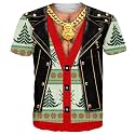 Goodstoworld Unisex 3D Fake Abs T Shirts Shredded Chest Printed Short Sleeve Costume Novelty Tees Shirt