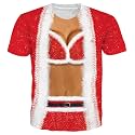 Goodstoworld Unisex 3D Fake Abs T Shirts Shredded Chest Printed Short Sleeve Costume Novelty Tees Shirt