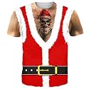Goodstoworld Unisex 3D Fake Abs T Shirts Shredded Chest Printed Short Sleeve Costume Novelty Tees Shirt