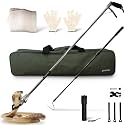 goodvibe Snake Grabber Tool Kit – 6 Piece Set 47" Tool Heavy Duty Snake Tongs Long Grabber Hook Gloves Flashlight & Waterproof Bag Snake Handling Tools with Long Grabber for Snake Catching