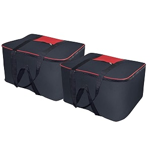 goodwill tech big storage nylon moisture proof bag with zippered closure for blanketbed sheetsclothes 57 x 48 x 32 cm black pack of 2