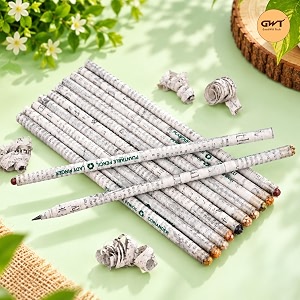 goodwill tech recycled paper plantable pencils  eco-friendly seed embedded stationery  sustainable writing amp drawing pencils for kids students amp school seed pencil 20