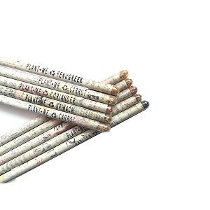 goodwill tech newspaper plantable pencils  eco-friendly recycled paper stationery with seeds  sustainable writing supplies for kids students school amp home seed pencil 40