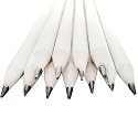 GoodWill Tech Eco-Friendly White Paper Pencils – Sustainable Handmade Paper Pencils for Students, Kids, School, Office Writing, Drawing and Sketching (White Pencil, 200)