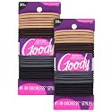 Goody Ouchless Elastic Hair Ties - 30 Ct, Assorted Neutral, 4MM Rubber Bands for Hair, Pain-Free Hair Accessories for Women &amp; Men, Made for Long-Lasting Braids, Ponytails, All Hair Types (Pack of 2)