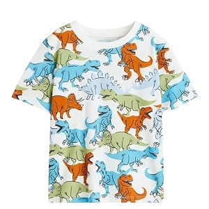 googogaaga boy39s cotton full sleeves printed t-shirt set in black amp blue 6-7 years
