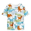 Googogaaga Boy's Cotton Full Sleeves Printed T-Shirt Set in Black & Blue (6-7 Years)