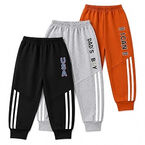 googo gaaga boys trouser  cotton jogger trousers pack of 3