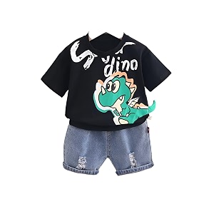 Googo Gaaga Cotton T-shirt with Bottom Folded