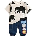 Googo Gaaga Printed T-shirt with Printed Jogger